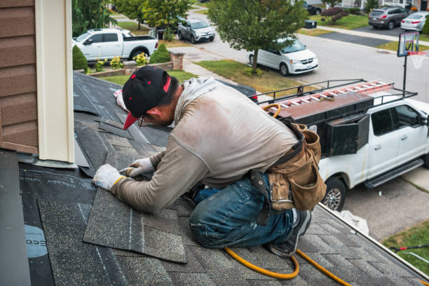 Professional Roofing technician working in Hudson, NC